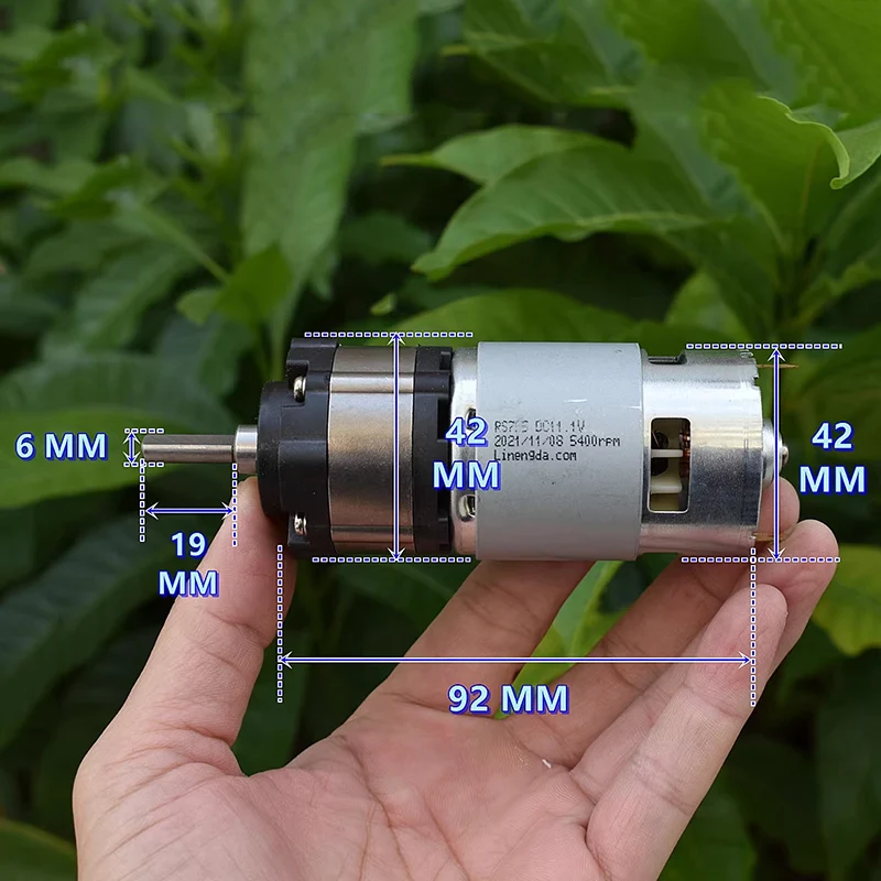 42GP-755 DC12V 미니 기어 모터 1400RPM 고토크 감속 유성 기어박스 DIY 로봇 장난감 자동차용