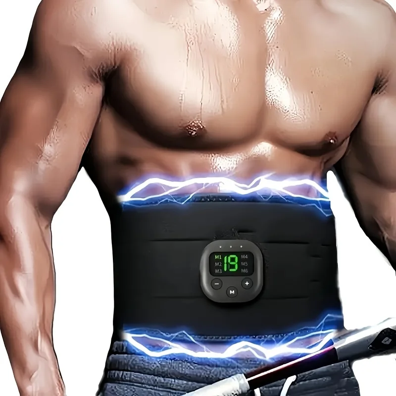 Rechargeable Body Massager Belt,  Abdominal Trainer Muscle , Smart Fitness Vibration Belt Unisex Man And Woman Gift Fitness Trai