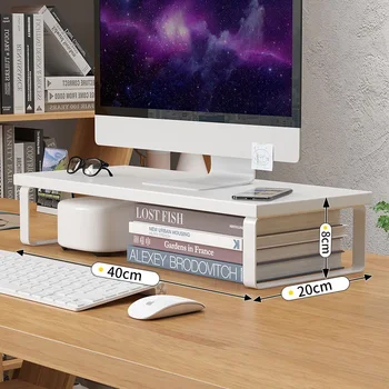 Simple Desktop Computer Stand with Storage 1