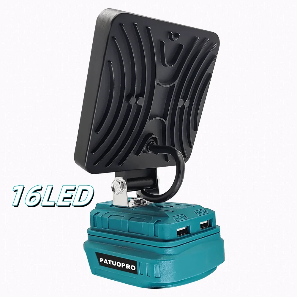 Cordless 4 inch LED Light Portable Outdoor Spotlight Dual USB Light Lamp Emergency Flashlight For Makita 18V Battery(No Battery) portable flashlight portable spotlight portable torch