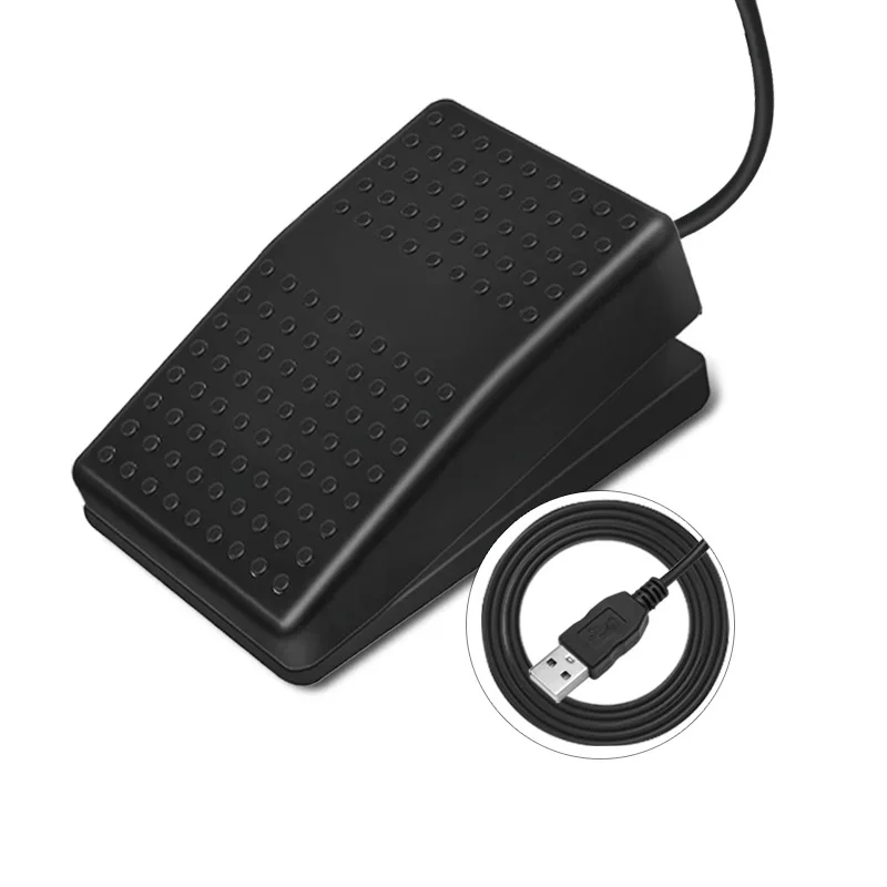 USB Foot Pedal Control Switch Pre-Programmed Keyboard Mouse Adapter Foot Pedal