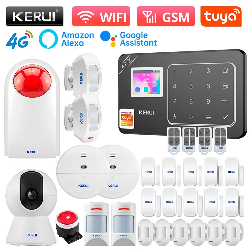 GSM 4G WiFi Alarm Security System Alarm for Home 433mhz Security Protection Alex