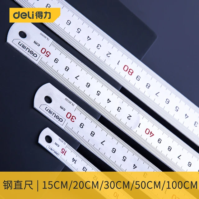 30cm Stainless Steel Metal Ruler practical Metric Rule Precision Double  Sided Measuring Tool - AliExpress