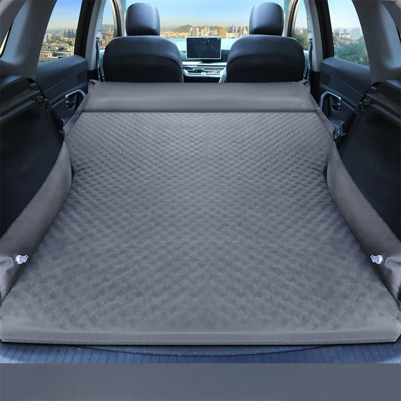 SUV Trunk Travel Air Cushion Inflatable Air Mattress Outdoor Camping Inflatable Special Suede Fabric Car Travel Bed