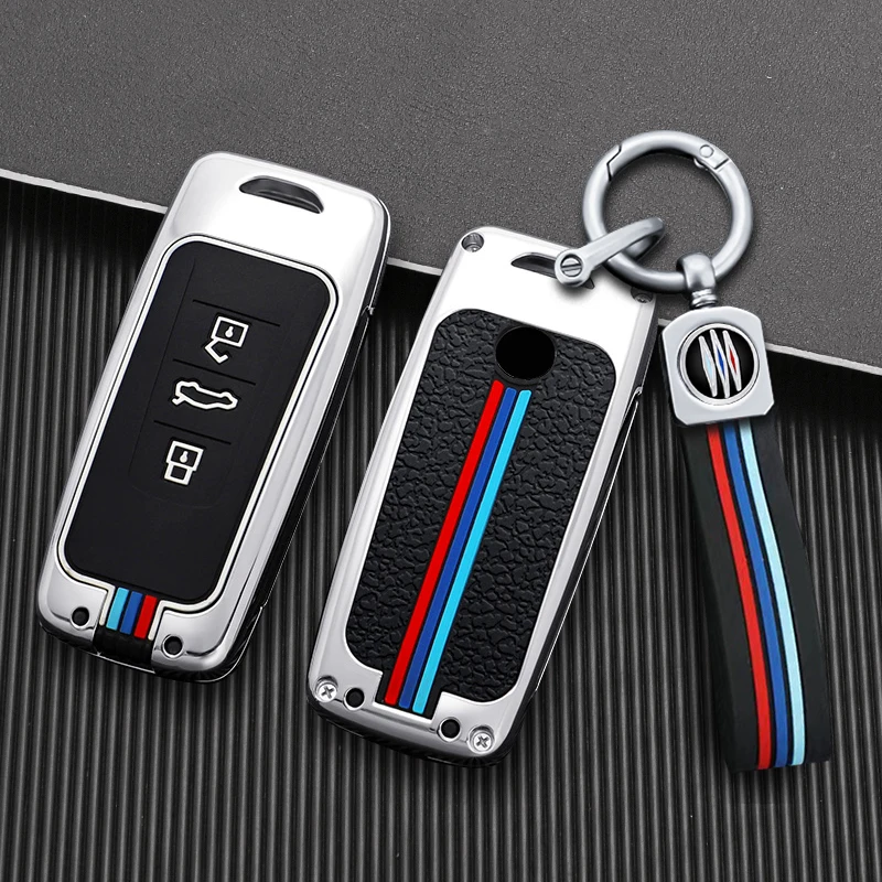 Custodia per chiave auto in Silicone in lega di zinco copertura completa per VW Volkswagen Touareg 2018 2019 2020 2021 3 pulsanti telecomando Keyless Protect Shell - S478f22dd47794b01ac37f1f10082eb8eo