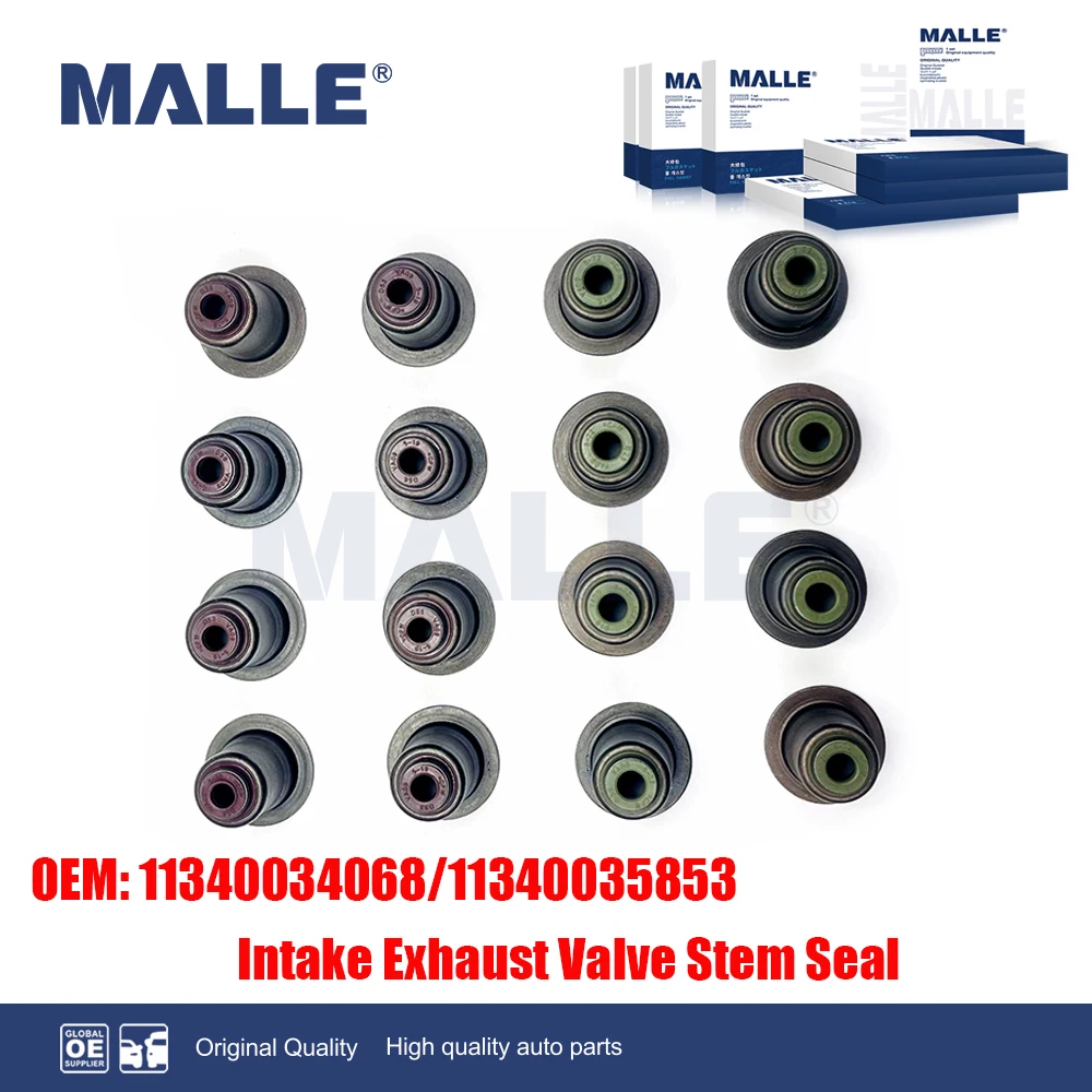 Engine Intake Exhaust Valve Stem Seal For BMW E60 E82 E88 E90 E92 F32 F33 330i B48 N20 Car Accessories 11340035853 11340034068