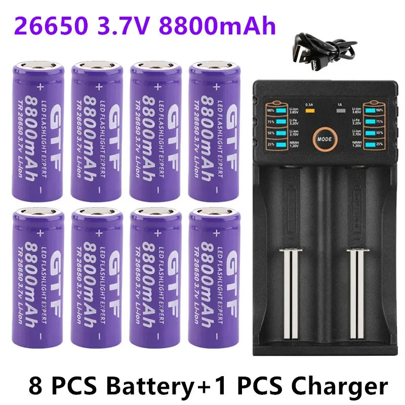 

100% ííonde lítiopara26650led lanterna + carregador usb