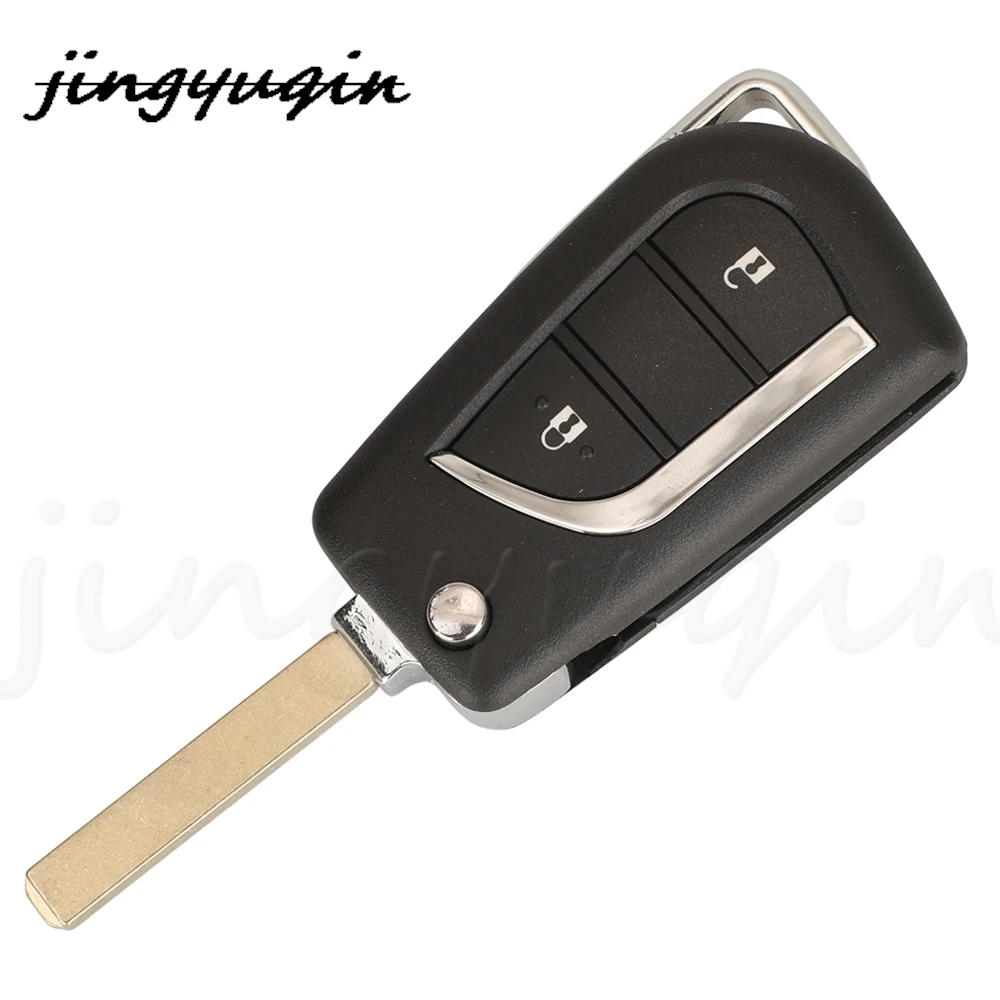 Folding Remote Car Key Fob 433MHz ID-G/H(8A) For Toyota Aygo Britain Carolla Verso Fit Peugeot Citroen Valeo A03TAA jingyuqin