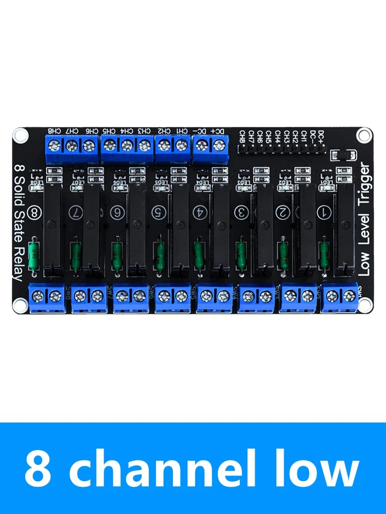 Multi-Channel Solid State Relay Module with High/Low Level Triggering