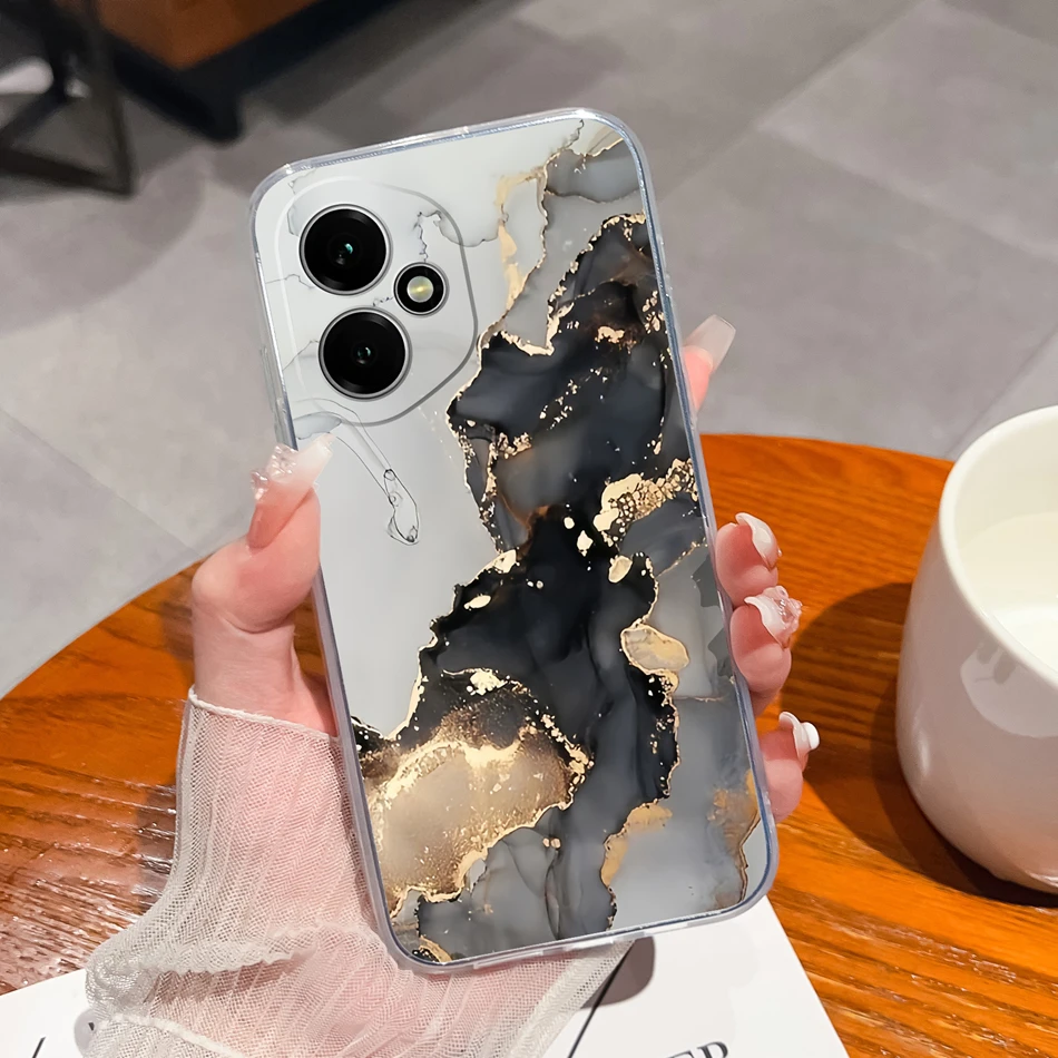 Gradient Color Transparent Back Cover - Soft, Slim Silicone Anti-Drop Phone Case