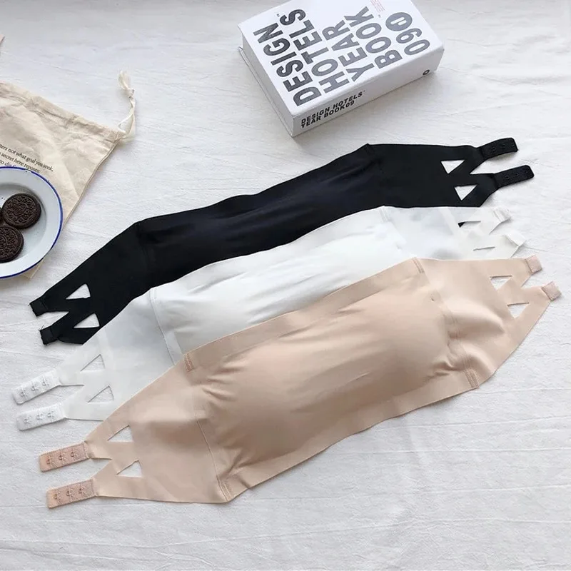 Seamless Strapless Bandeau Bra For Women Wireless Tube Top Invisible Underwear Comfortable Sexy Lingerie Top For Summer Wear