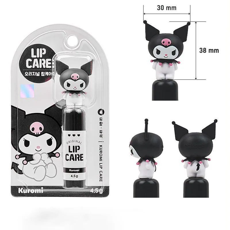 

Увлажняющая помада Kuromi Mymelody Cinnamoroll, аниме мультфильм Sanrio, антирастрескивающая помада, женская помада для ухода за губами, подарок
