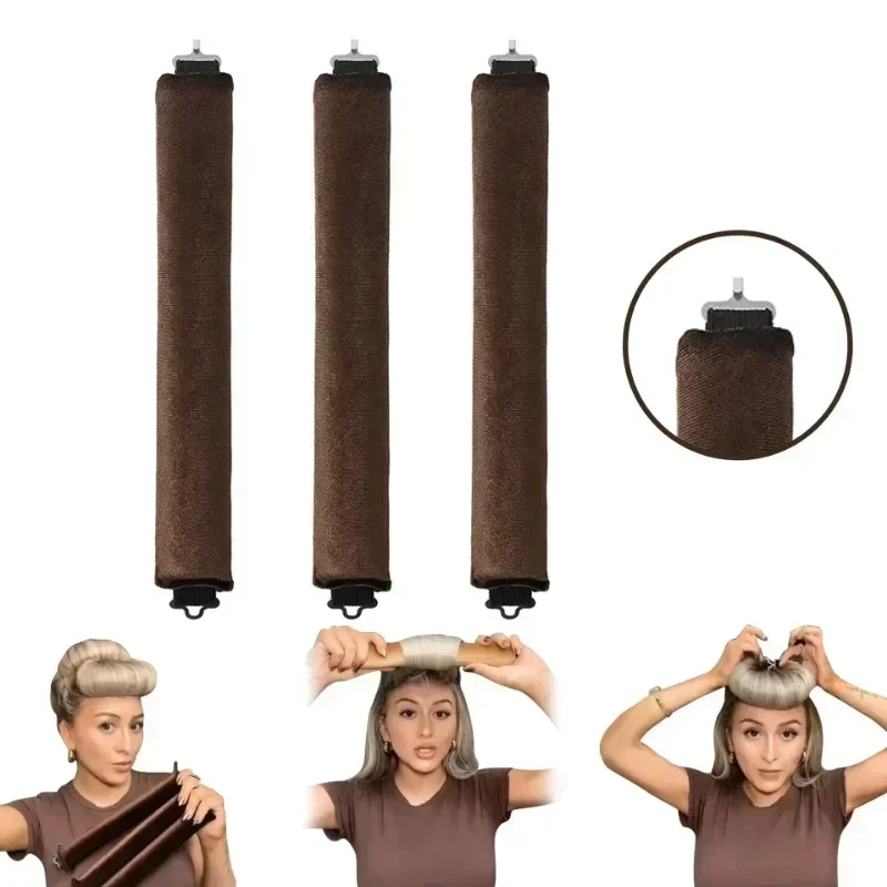 Hair Curling Tools Heatless Curling Rod Headband Lazy Hair Curlers No Heat Hair Rollers Curls Sleeping Soft Flexi Rods with Hook Styling Tools