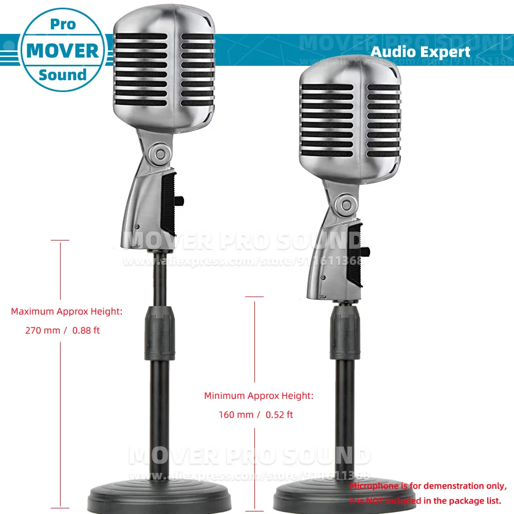 Tabelle Desktop Halter Mikrofon Stehen Für SHURE 55 SH 55SH II 