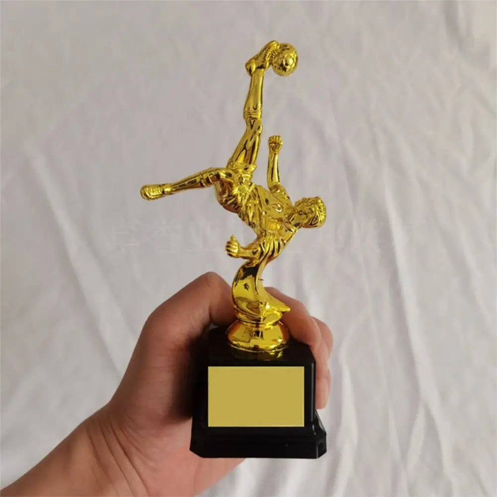 Children's Gold Trophy Awards Football Plastic Model Craft Souvenirs Soccer School Rewarding Supply Small Prize Cup award medals,plastic trophy toys,football party toys