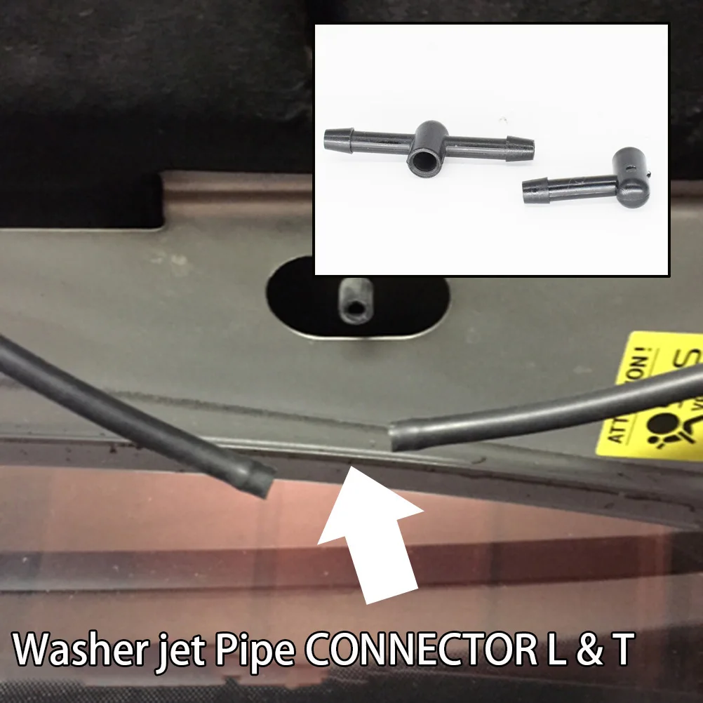 X2 Auto Scheibenwischer Scheibenwischer Wasser Jet Düse Schlauch Kit Anschluss Für Ford Foucs Mondeo C-max Fiesta 6680333 1300699 – Detail 2
