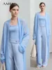 AMII Minimalist Long Sweater Cardigan For Women 2025 Spring New Casual Office Lady Knitted Coats Loose Female Cardigan 12551045 1