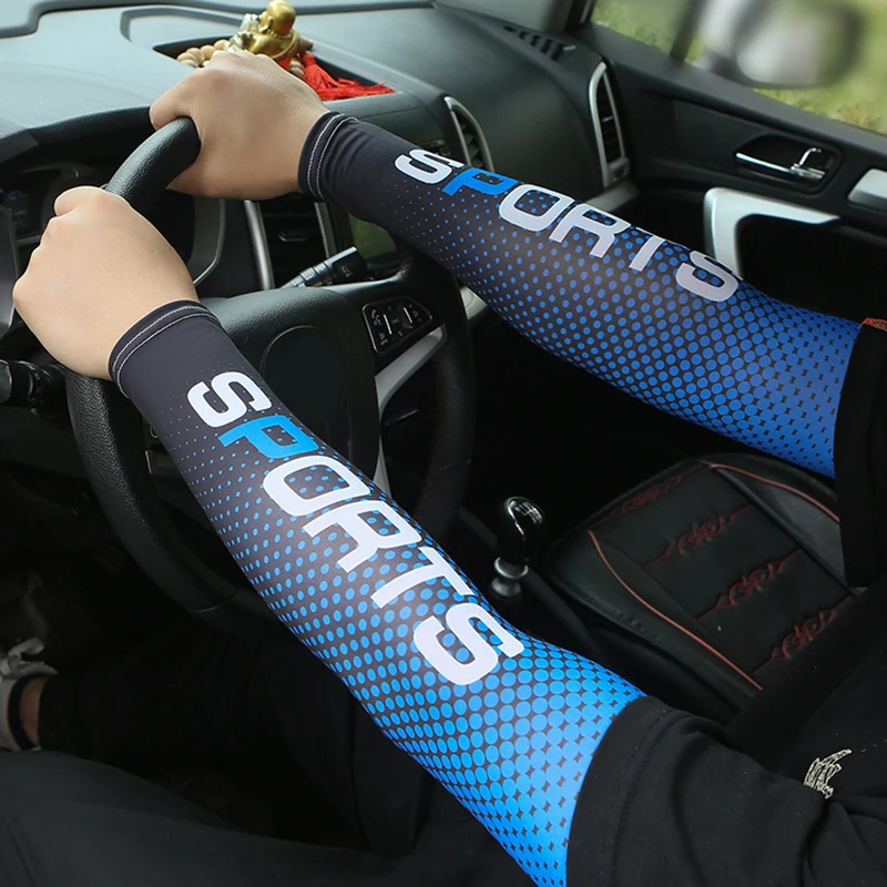 1 Pair Summer Ice Sleeves And Sunshade Face Mask sun protection arm sleeves ice arm sleeves ice sleeve mask Outdoor Driving Arm Sleeves Hand Fishing Cycling Arm