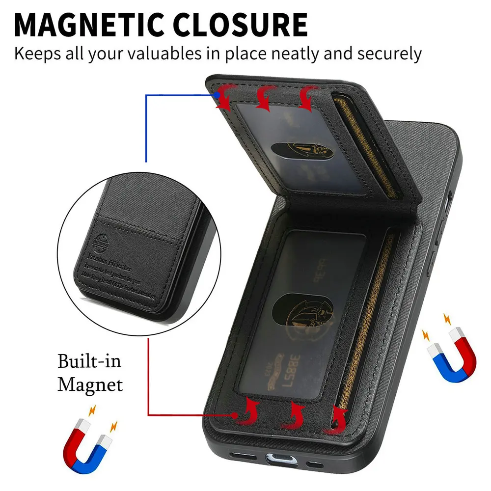 Luxury Leather RFID Card Case & Back Cover