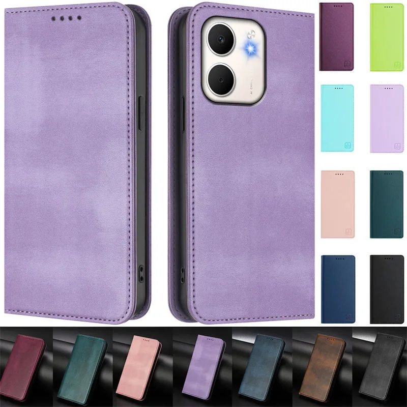 Premium Magnetic Leather Wallet Flip Stand Phone Case and Cover