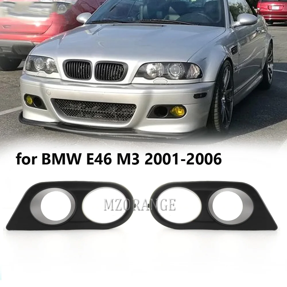 Fog Light Cover For Bmw E46 M3 20012006 Glossy Black Fog Lights Cover Grill Frame Surrounds Air