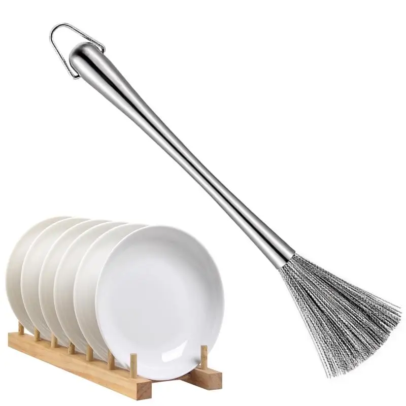 

Щетка-скраб для посуды, щетка-скраб, щетка-скраб для мытья посуды, кухонная щетка-скраб для посуды с ручкой, стальные ватные прокладки, металлические