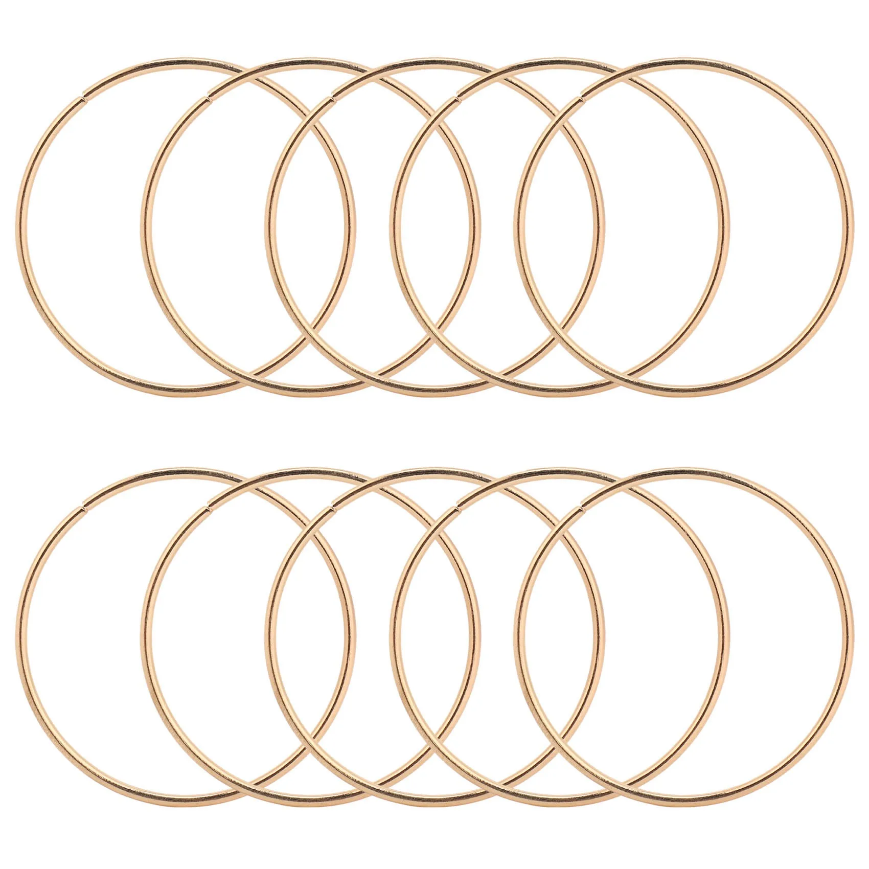 Dream Catcher Wall Decoration Gold Dream Catcher Metal Rings Hoops for Crafts Macrame Ring for Dreamcatchers and Crafts 3 Inch 10 Pack