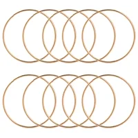 10 Pack Gold Dream Catcher Metal Rings Hoops for Crafts Macrame Ring for Dreamcatchers and Crafts 3 Inch 1