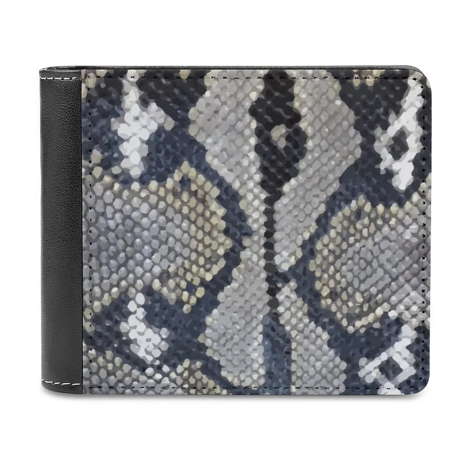 Cartera de piel de pitón para hombre y mujer, Cartera de piel sintética con diseño de de serpiente, - AliExpress