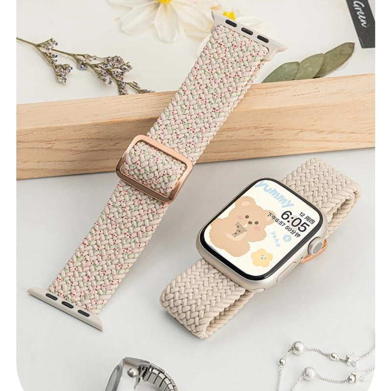 Braided Solo Loop Elastic Nylon Bracelet