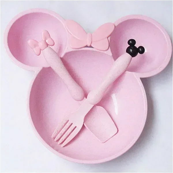 3-Piece Cartoon Baby Tableware Set 3