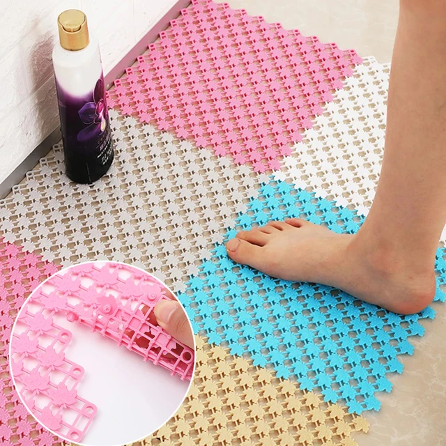 Bathroom Anti-skid Mat Spliced Floor Mat Household Bathroom Shower Room  Bathroom Floor Mat Waterproof Mat - Bath Mats - AliExpress