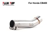 Motorcycle Exhaust Side Middle Pipe Link Connect For Honda CBR400 Exhaust Connect Pipe Before 2018 Pitbike Silencieux Moto