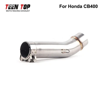 Motorcycle Exhaust Side Middle Pipe Link Connect For Honda CBR400 Exhaust Connect Pipe Before 2018 Pitbike Silencieux Moto