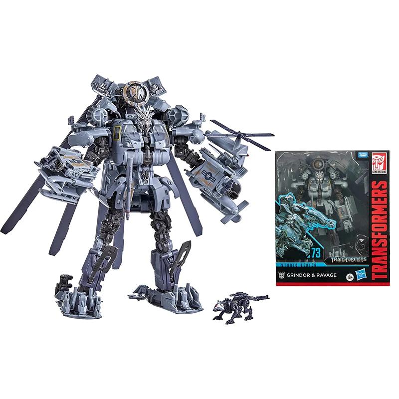 

Transformers Toys Studio Series 73 Leader Class Revenge of The Fallen Grindor Ravage Action Figure Model Collectible Toy Gift