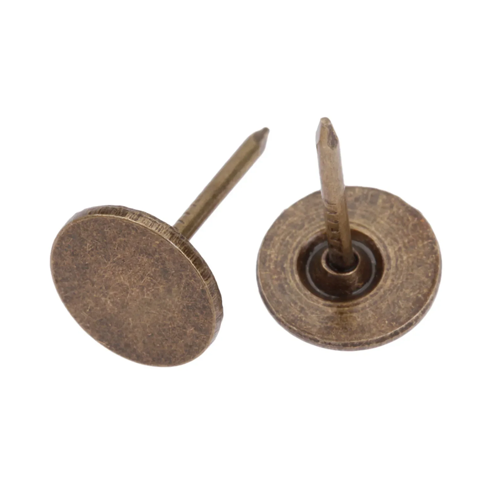 100Pcs Iron 11*17mm Antique Bronze Upholstery Nails Drum Jewelry Wood Box Furniture Sofa Wood Door Decorative Tacks Stud Pushpin upholstery nail