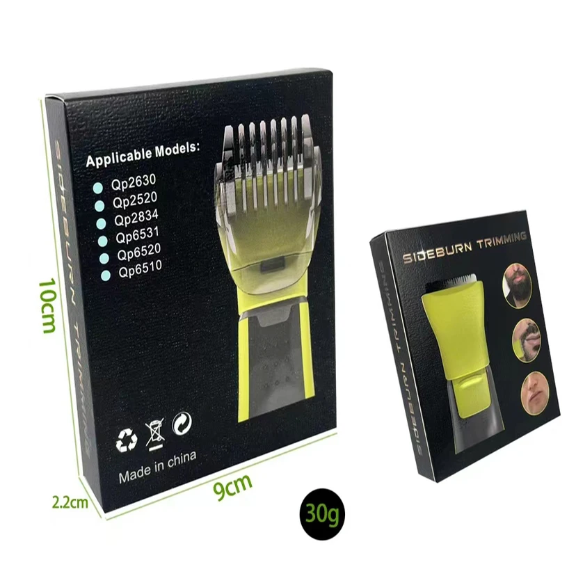 Lot de 5 têtes de rechange pour rasoir Philips, style nouveau, avec peigne de coupe pour barbe._voghion.com