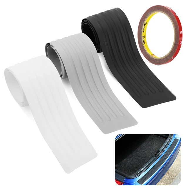 104cm*9cm Car Trunk Door Sill Plate Protector Guard Strips Rear Bumper Tape  Kits 