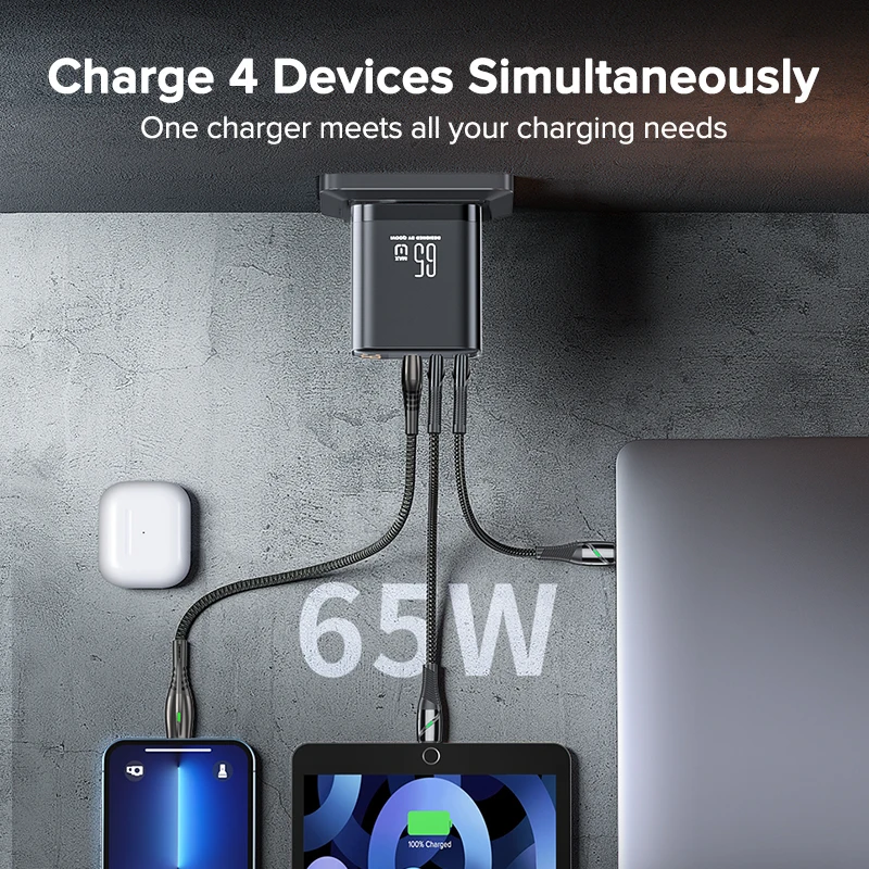 Tuodes 65w GaN Charger PPS PD USB Type C Fast thumbnail 8