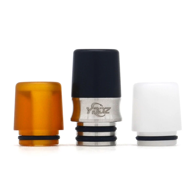 

YDDZ A3 510 Drip Tip Set SS Base PEI POM Mouthpiece for MTL RTA RDA Atomizer