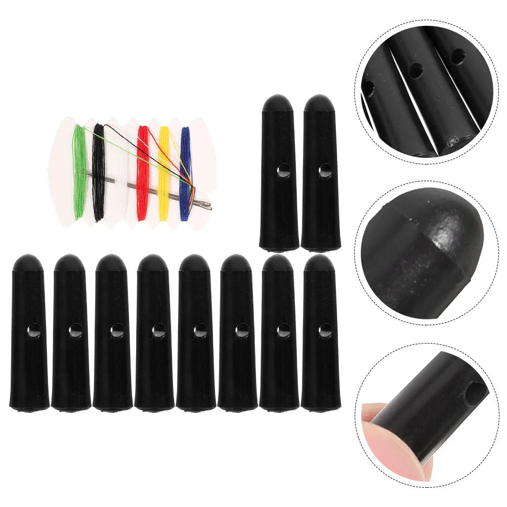10 Pcs Umbrella Parts Components Replacement Beads Bone Covers for Sun Folding Rain Umbrella