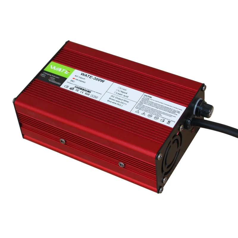 Battery Charger Battery Charger Adapter Charger Adapter Power Supply Adapter 54.6V 5A Charger 48V Li-ion Battery Smart Charger 13S 48V Li-ion Battery High Power Fan Aluminum Case