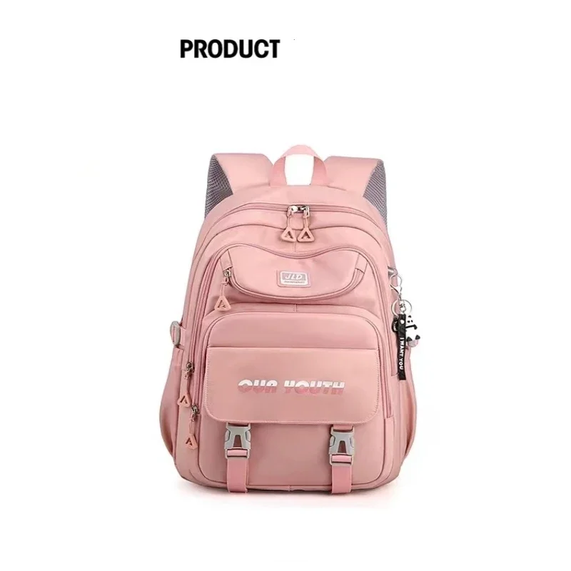 

Pretty girl Book Bag Upscale Korean Version of Large-capacity Backpack Commuter Business Sports Bag New Girls' Spine Protection