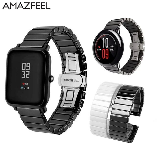 Watchband For Amazfit GTS 3 2/2e/4mini Stainsteel Steel Strap For Amazfit  Bip 3 3Pro GTR 2 2e Bracelet GTR 4 3 3Pro 42 47 Correa - AliExpress