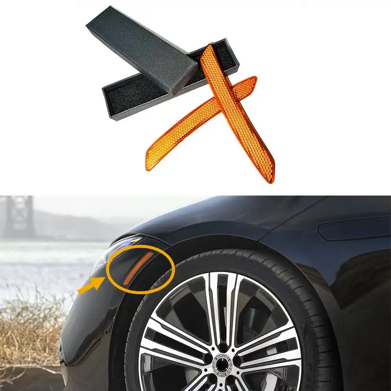 Car Reflective Sticker 2pcs Car Door Stickers Decal Warning Reflective Tape Strips 3 Colors Safety Mark Auto Reflector Stickers