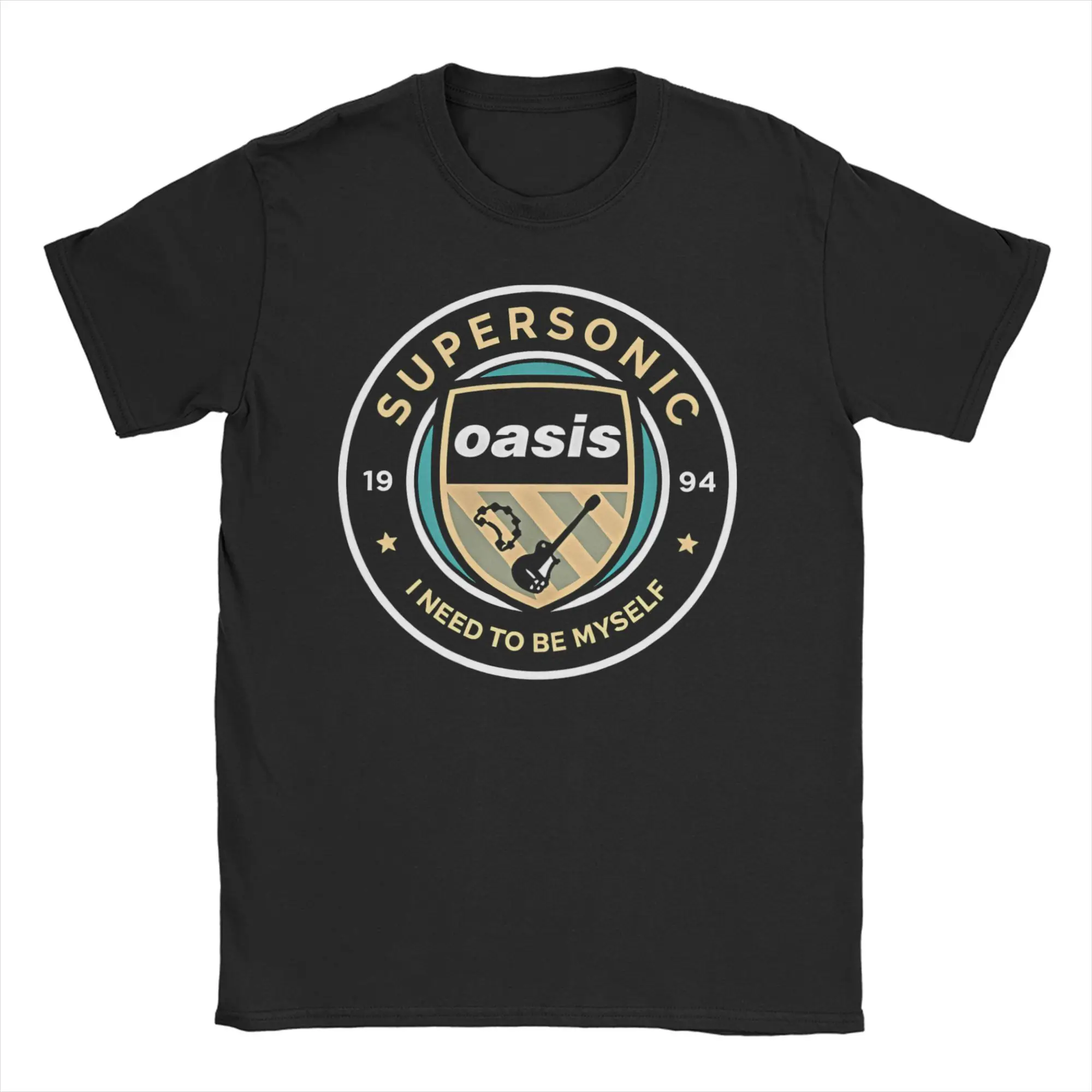 O-Oasis Supersonic T-Shirt für Männer und Frauen, 100 % Baumwolle, coole T-Shirts, runder Kragen, Rockband-T-Shirt, kurzärmelige Kleidung, Geschenkidee