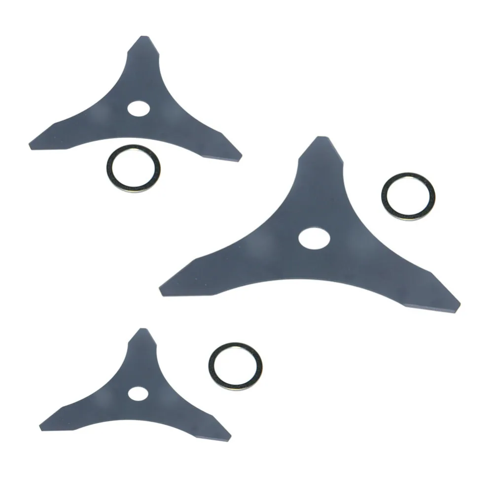 Набор лезвий для косилки, универсальные прочные лезвия из стали 10 х3 зубьев, 20 мм, 255 мм, 3 шт.