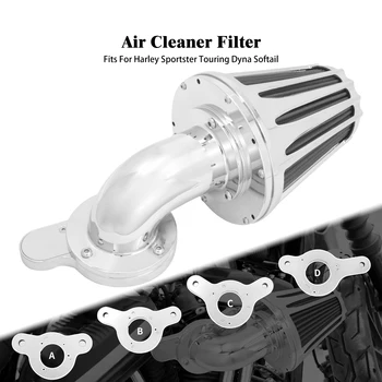 Kit di pulizia del filtro dell'aria CNC per moto aspirazione per Harley Sportster XL Touring Road Glide Ultra Limited Softail Deluxe Dyna FXDLS