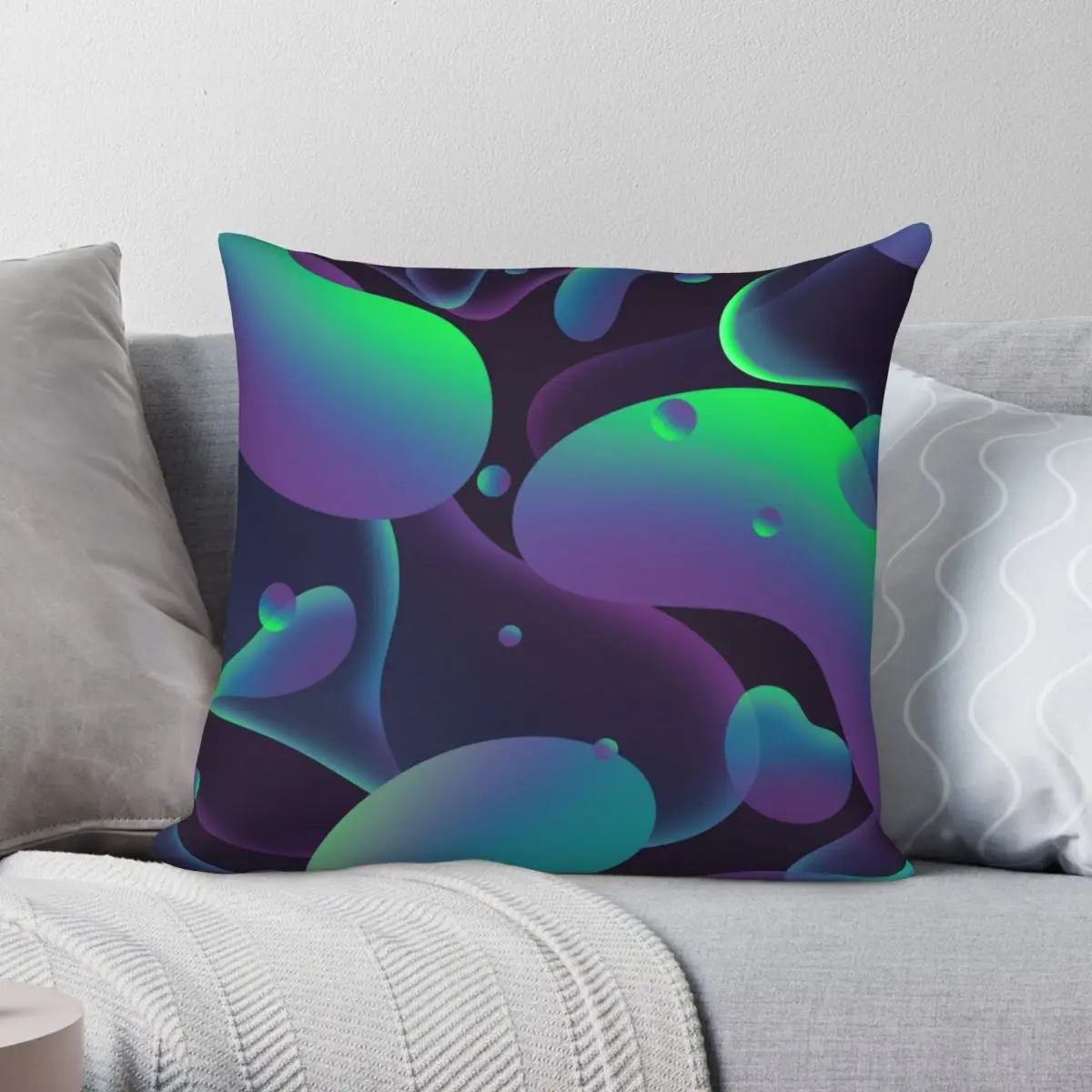 

Лавовая Лампа с пузырьками, 2 наволочки для подушки, полиэстеровый льняной бархатный чехол с узором на молнии, декоративный чехол для диванной подушки, чехол для подушки, оптовая продажа