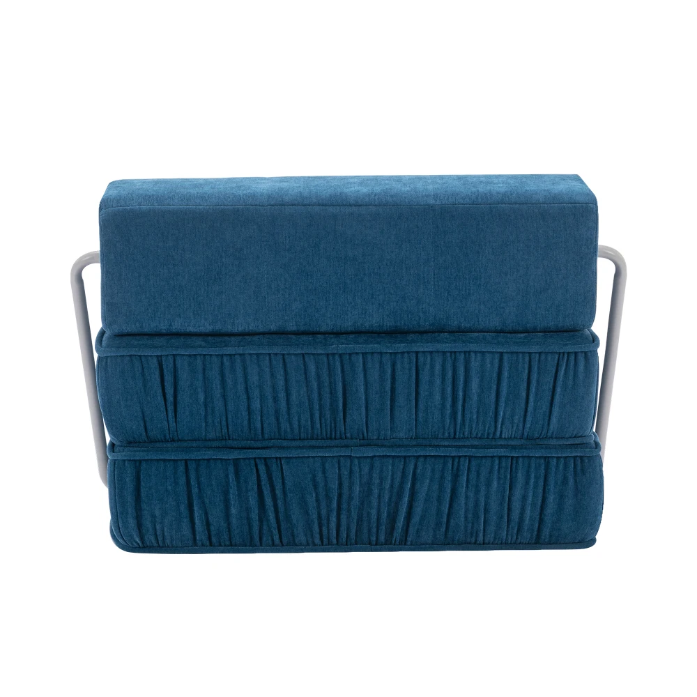 PINGGO Klappbares Sofa Futon Schlafsessel Konvertierbare Bodencouch Schlafmatratze Abnehmbares Rückenkissen für Wohnzimmer – Detail 25